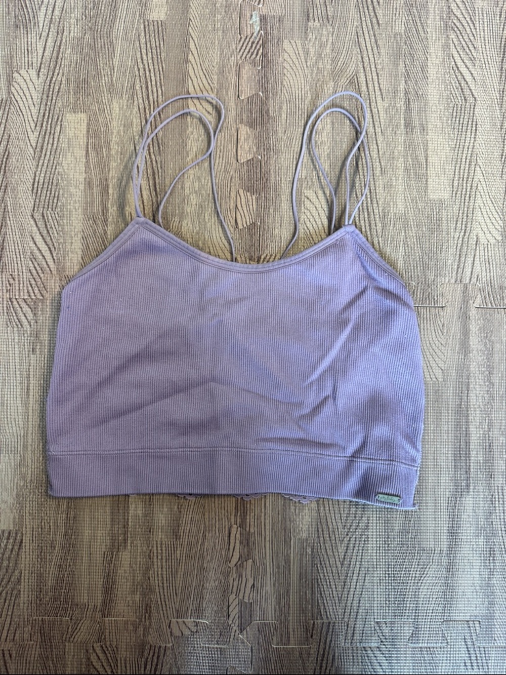 HOLLISTER PURPLE TANK TOP WITH OPEN LACE BACK SIZE XS
